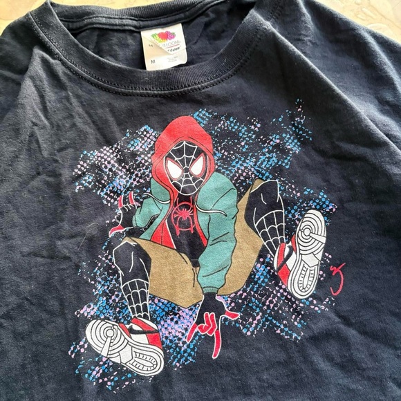 Spider-Man: Into the Spider-Verse Miles Morales Graphic T-Shirt – Black - Picture 3 of 7